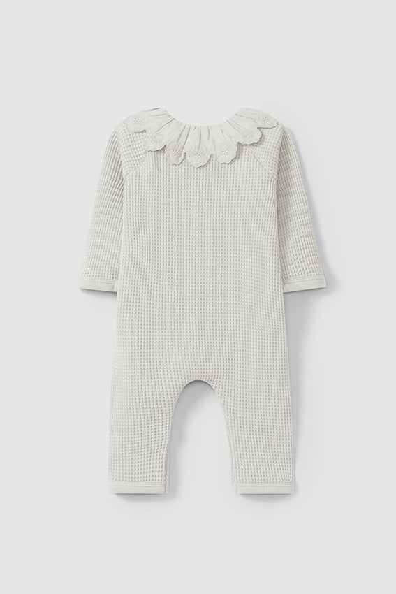 Light Grey Baby Onsie W/Collar