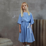 Dale Sky Blue Satin Dress