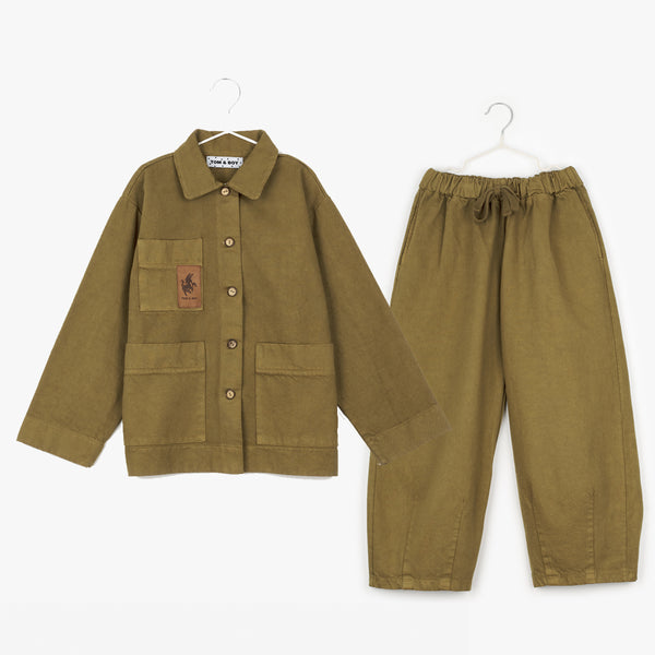 OLIVE JACKET & TROUSERS