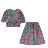LIBERTY PUFF SLEEVE BLOUSE & MIDI SKIRT