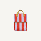 Large Backpack Lemon Tree Stripes Campfire Orange/Dewy Lilac