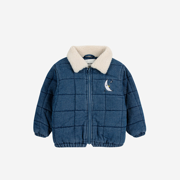 Baby quilted denim jacket