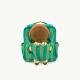 GOMMU STRIPED BACKPACK *GREEN*