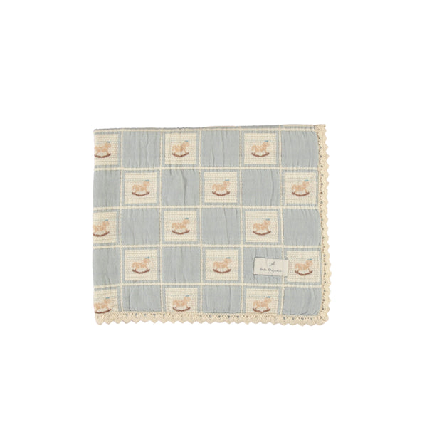 Blue Rocking Horse Blanket