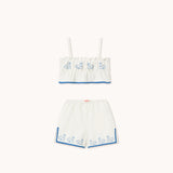 Swans Linen Top & Shorts