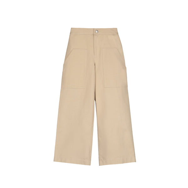 Beige Loose-Fit Pant