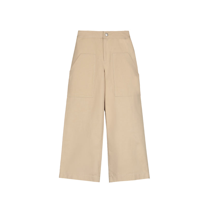 Beige Loose-Fit Pant