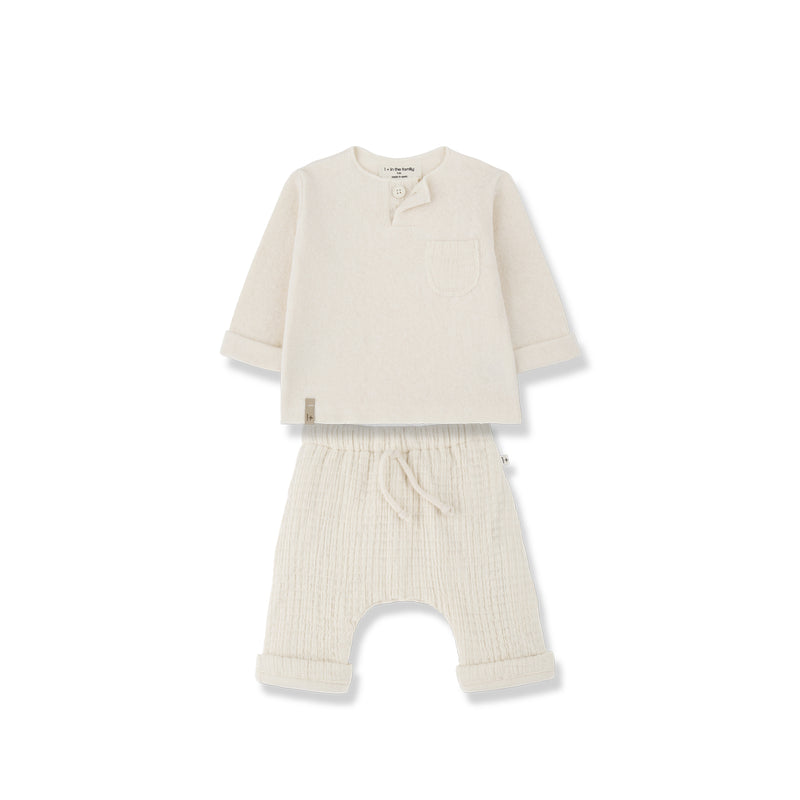 Ecru Matheias & Ramon Baby Outfit Set