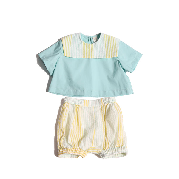 SKIPPER PATCHWORK SAILOR SHIRTS & BLOOMERS (baby)