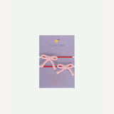 Lemon tree/Pink Hair Ties 2 pcs on a card