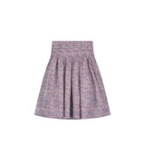 FLOWER MOTIF PLEATED MIDI SKIRT