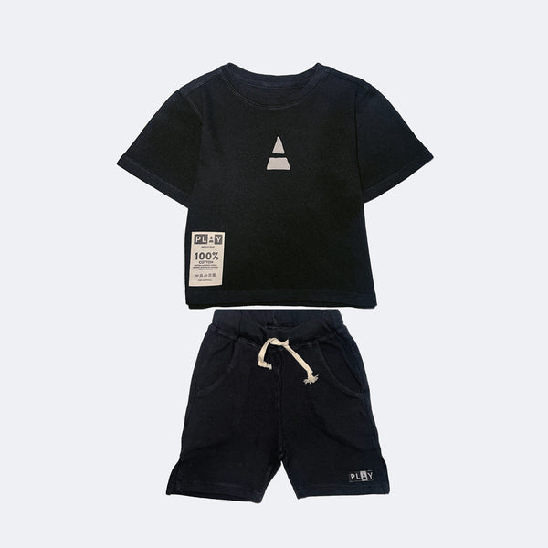 NAVY ALL WEATHER PLAY TEE & SHORT "Outfit Sets"