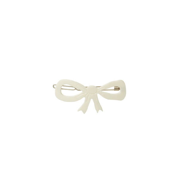 White Bow Big Clip
