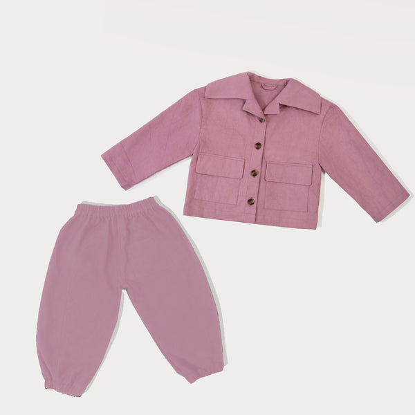 MAUVE TROUSERS with matching jacket