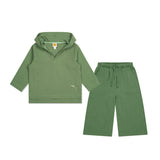 Green Lightweight hoodie & Trouzers