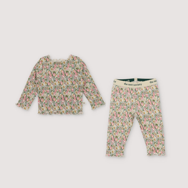 Baby Aquarelle Garden Tee & Leggings "Outfit Set"