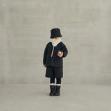 reversible quilt jacket and shorts-charcoal "Outfit set"