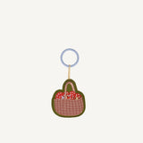 Embroidered Keychain Lemon Tree Picking Basket