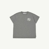 Grey Melange Oversized Tee