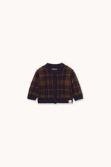 Check Baby Cardigan & Knitted Pant