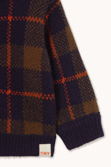 Check Baby Cardigan & Knitted Pant