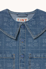 Dots Flowers Denim Jacket & Dress