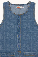Dots Flowers Denim Jacket & Dress