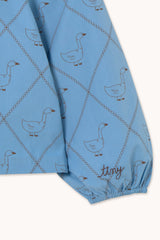 Geese Poplin Blouse & Skirt