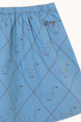 Geese Poplin Blouse & Skirt