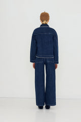 Embroidered Horses Denim Jacket