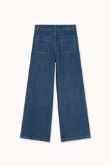 Embroidered Horses Denim Pants