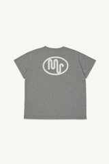 Grey Melange Oversized Tee
