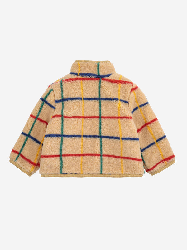 Stripe color sheepskin jacket - Baby