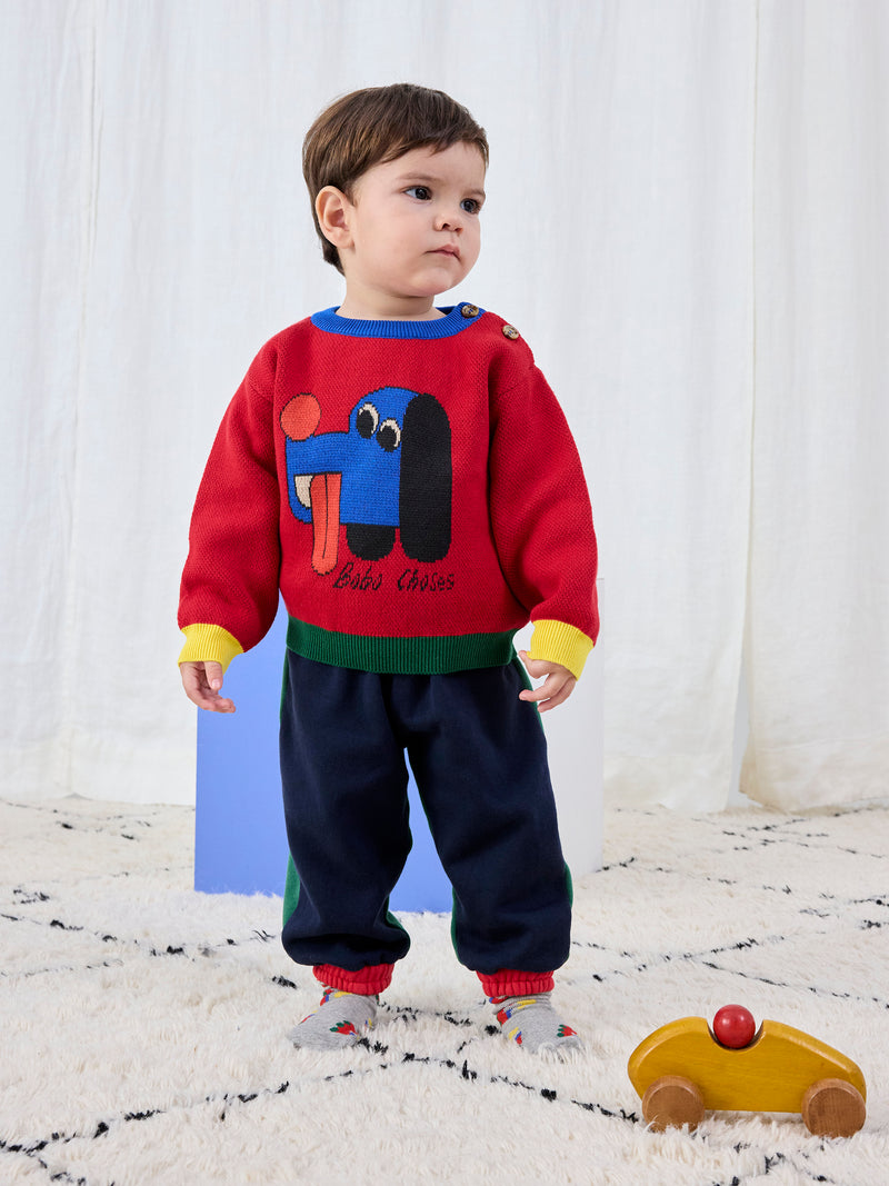 Doggy Mate Jumper & Color Block Pants - baby