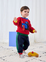 Doggy Mate Jumper & Color Block Pants - baby