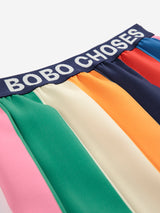 Color Block Sweatshirt & Pleated skirt