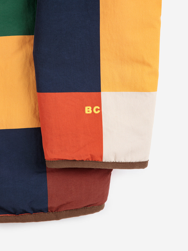 Multicolor Tiles Reversible Sheepskin Jacket