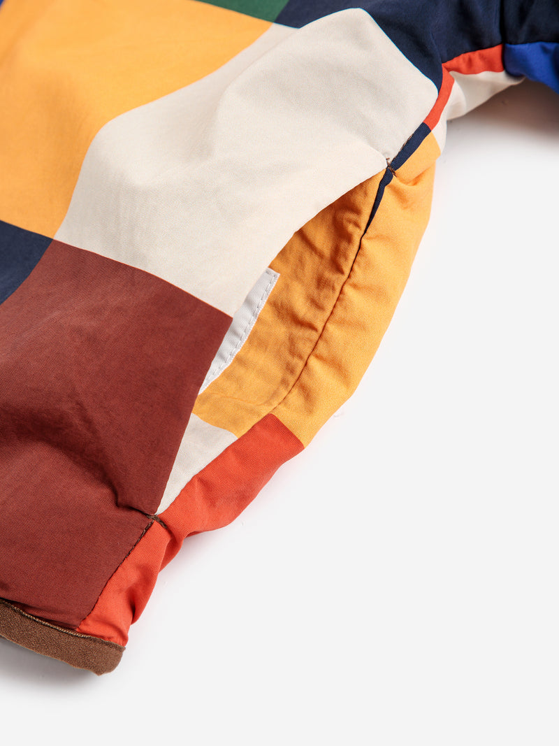 Multicolor Tiles Reversible Sheepskin Jacket