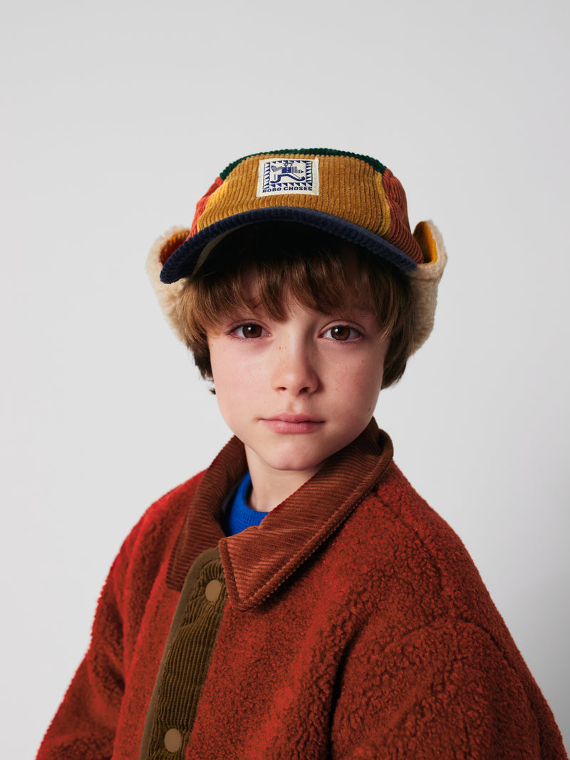 Multicolor Tiles Reversible Sheepskin Jacket