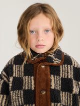 Almost Moiré all over Sheepskin Jacket