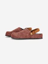 Garden Furry Leather Clogs