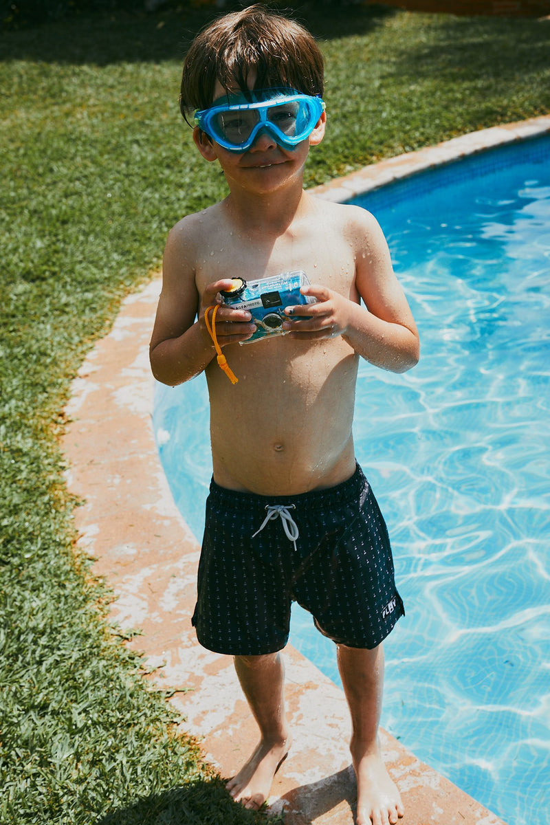 NAVY CANNONBALL SWIMSUIT "SET"