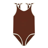 ELIZABETH SWIMSUIT & MATCHING SHORTS - MARRON