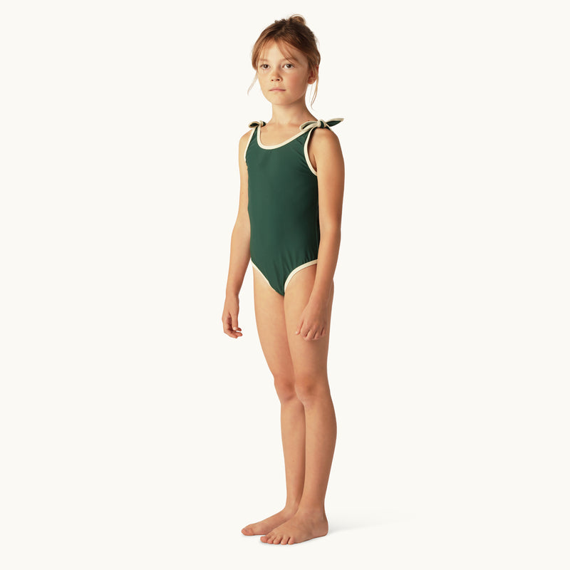 ELIZABETH SWIMSUIT & MATCHING SHORTS - OXFORD GREEN
