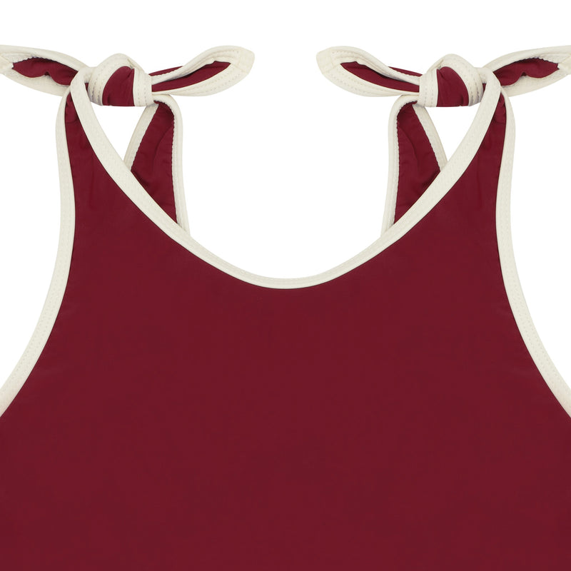 ELIZABETH SWIMSUIT & MATCHING SHORTS - RUBY RED