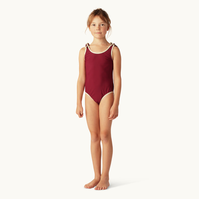 ELIZABETH SWIMSUIT & MATCHING SHORTS - RUBY RED