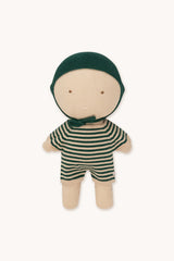 GOMMU MICRO STRIPES SHORT ONE-PIECE *GREEN*