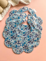 Bright Blue tones Poppy & Daisy Bib