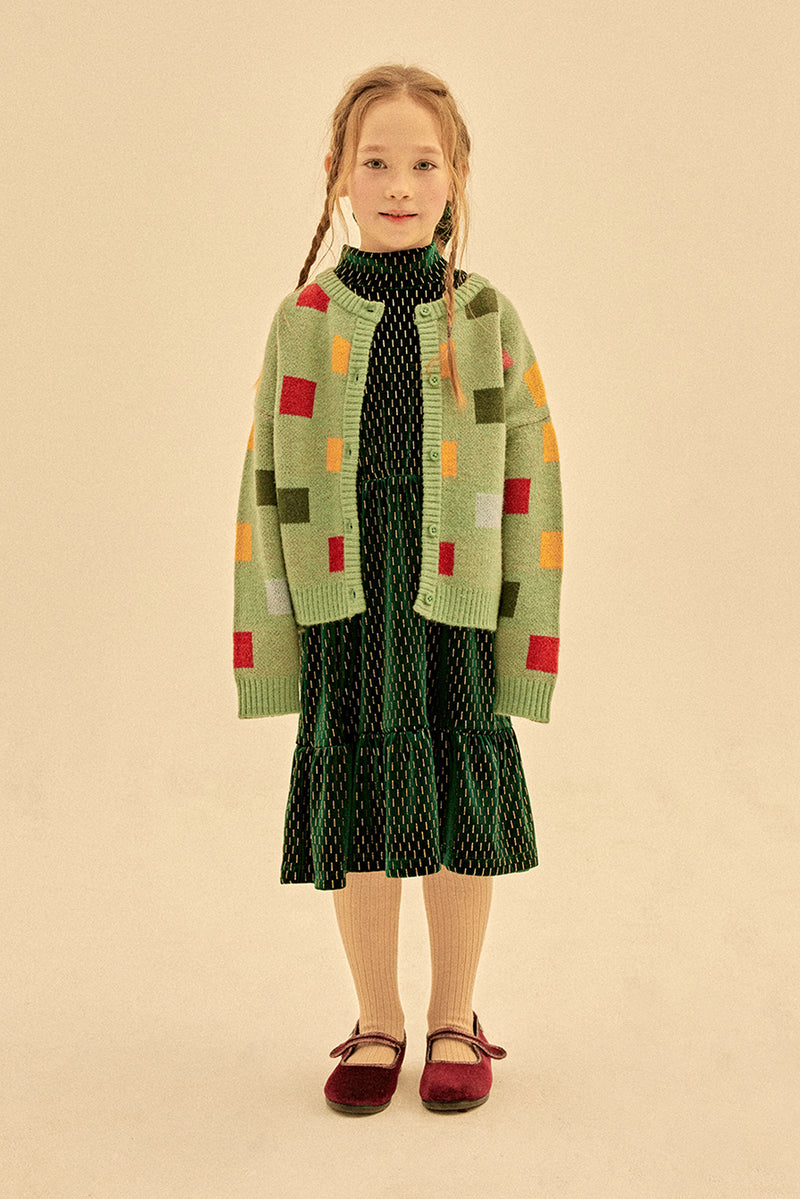 Square Block Cardigan