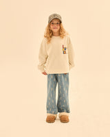 Love Block Sweatshirt & Denim Pants